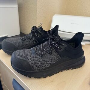 Shoes For Crews Black Athletic Sneakers with Reinforced Toe